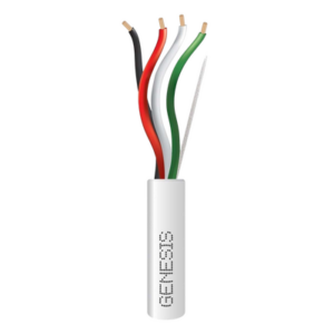 Cable para Alarma / 4 Conductores / 18 AWG / Riser FT4 / 152 m (500 ft) / Blanco