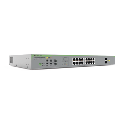 Switch PoE+ WebSmart / 16 Puertos Gigabit / 2 Puertos SFP Combo / 185 W / 36 Gbps