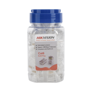 Bote de Conectores RJ45 / Cat 6 / Chapado en Oro 15 μm / UTP / 24 AWG / 100 Piezas / Sin Blindaje / Uso Interior