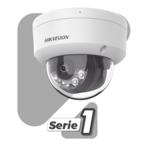 Cámara Domo IP / 8 Megapixel (4K) / Dual Light 30 m (98.4 ft) / Lente 2.8 mm / 113° / AcuSense Lite / IP67 / PoE