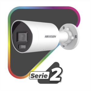 [Dual Light + ColorVu] Bala IP 8 Megapixel (4K) / Lente 2.8 mm / 40 mts IR + 40 mts Luz Blanca /  Microfono Integrado / Exterior IP67 /   WDR 130 dB / ACUSENSE (Filtro de Falsas Alarmas) / Captura Facial / PoE / Metal / ACUSEARCH