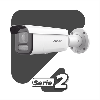 Cámara Bala IP / 8 Megapixel (4K) / Lente Motorizado 2.8-12 mm / Dual Light 60 m (196.9 ft) / AcuSense / WDR 120 dB / PoE 802.3at / IP67 / IK10
