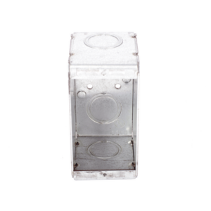 Caja Multigang / 1 Gang / 2.5 in (6.35 cm) Profundidad / 8 TKO 1/2-3/4 in / 16.0 in³ / Acero Galvanizado