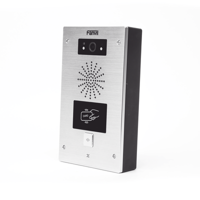 Video Portero IP / 2 Líneas SIP / Cámara HD 2MP / IR Nocturno / RFID / IP65 e IK10 / PoE 802.3af / Onvif / -40°C a 70°C