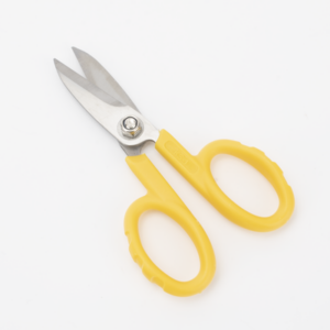 Tijeras de Precisión / Corte Kevlar / Fibra Óptica / 79g / Acero Cromado / Borde Dentado