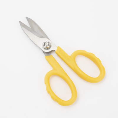 Tijeras de Precisión / Corte Kevlar / Fibra Óptica / 79g / Acero Cromado / Borde Dentado