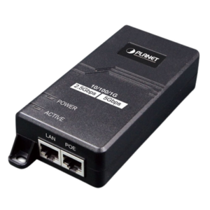 Inyector PoE / 802.3af/at / 30 W / Puertos 10/100/1000Mbps/2.5G/5G / Alcance 100 m (328 ft)