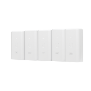 Adaptador PoE / 24 VDC 0.5 A / Puerto Gigabit 10/100/1000 Mbps / 5 Unidades / Montaje en Pared / 87 x 44 x 33 mm