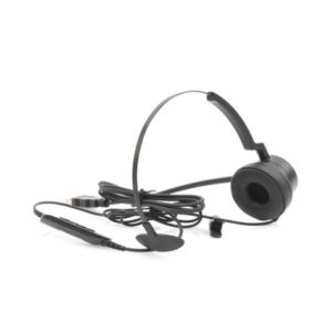 Auriculares USB / Mono / Audio HD / Micrófono Cardioide con Cancelación de Ruido / Diadema Ajustable / 58 g
