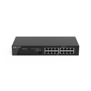 Switch No Administrable / 16 Puertos Gigabit / 32 Gbps / Fanless / Protección 4 kV