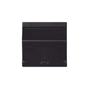 Placa Inclinada Voz y Datos / 2 Módulos RJ45 Keystone / Guardapolvos Integrados / IP20 / 45x45 mm