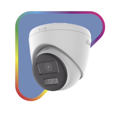 Cámara Turret TURBOHD / 2 Megapixel / Dual Light 40 m (131.2 ft) / Audio Bidireccional / ColorVu / IP67 / dWDR