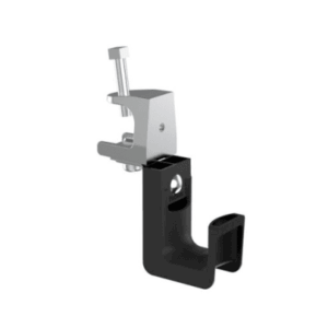 Soporte de cables tipo J-Hook / Capacidad 8 cables Cat6 / Nylon 6.6 / Montaje con abrazadera de tornillo / 5.01 in (127.2 mm) altura