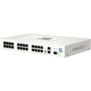 Switch PoE No Administrable / 24 Puertos 10/100 Mbps PoE / 2 Puertos Uplink Gigabit / 1 Ranura SFP 1000 Mbps / Presupuesto PoE 270 W / Hi-PoE 60 W