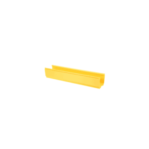 Canaleta de Enrutamiento de Fibra Óptica / 4x4 pulgadas / PVC Rígido UL 94V-0 / 3 m (9.8 ft) de Largo / Radio de Curvatura 2' / Color Amarillo