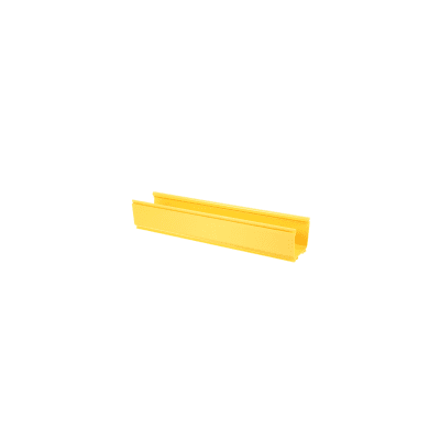Canaleta de Enrutamiento de Fibra Óptica / 4x4 pulgadas / PVC Rígido UL 94V-0 / 3 m (9.8 ft) de Largo / Radio de Curvatura 2' / Color Amarillo