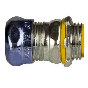 Conector de Compresión Hermético / Pared Delgada / Acero Galvanizado / 1 1/4 in / 1.89 in x 3.307 in (48 mm x 83.99 mm)