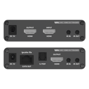 Extensor HDMI / 4K @ 60 Hz / Sin Compresión / Cero Latencia / Alcance 700 m (2296.6 ft) / Cascada 10 Receptores / IR Bidireccional / ARC / S/PDIF