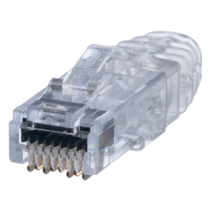 Plug RJ45 Cat6 / 3 Piezas / 23-24 AWG / 50μ Oro / 2500 Ciclos / 100 Piezas