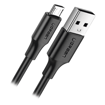 Cable USB-A a Micro USB / 1 Metro (3.28 Pies) / Carga Rápida QC 3.0/2.0 18W / Transferencia 480Mbps / 5,000 Flexiones / ABS y PVC
