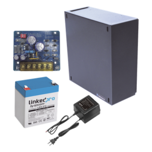 Kit Fuente de Poder con Batería de Respaldo / 12 Vcc / 1.5 A / 4.5 Ah / Gabinete Interior 221 x 191 x 83 mm (8.7 x 7.5 x 3.3 in)