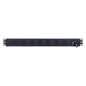 PDU Básico Rack / 8 Salidas NEMA 5-15R Traseras / 15 Amp / 120 Vca / 1UR / Cable 4.5 m (14.8 ft)