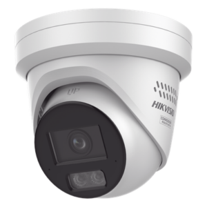 Turret IP / 4 Megapixel / Lente 2.8 mm / 108.8° / IR 30 m + Luz Blanca 30 m / 98 ft / WDR 130 dB / IP67 NEMA 4X / Metal / Audio bidireccional / Micro SD 512 GB