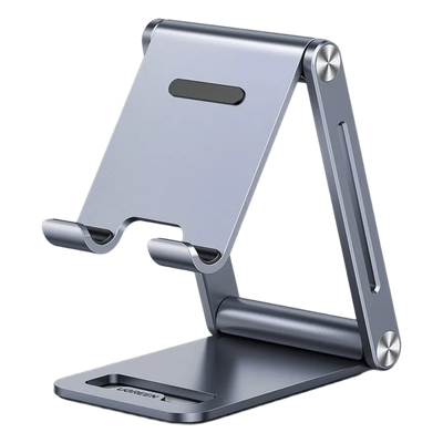 Soporte para Teléfono Celular / Aluminio / Ajustable / Plegable / 4.7'' a 7.9'' / Antideslizante