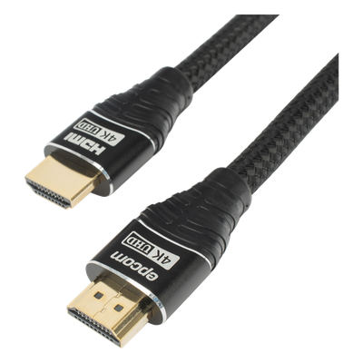 Cable HDMI / 1.8 m (5.91 ft) / 4K@60Hz / 18 Gbps / HDMI 2.0 / Conectores Oro 24K / Redondo 7.3 mm