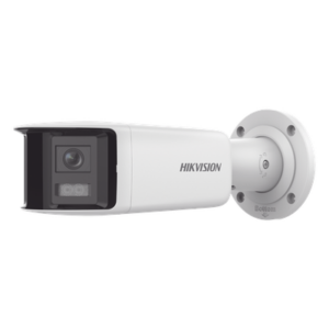 Cámara Bala IP Panorámica / 4 Megapixel / Dual Lente 2.8 mm / 180° / Color 24/7 / Luz Blanca 40 m (131.2 ft) / WDR 130 dB / IP67 / PoE / AcuSense