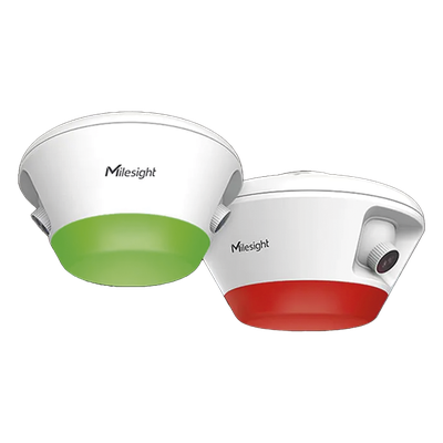 Sensor de Ocupación de Aparcamiento con IA / Doble Lente / 6 Espacios / Precisión 99.9% / Indicador Multicolor / Reconocimiento de Matrícula