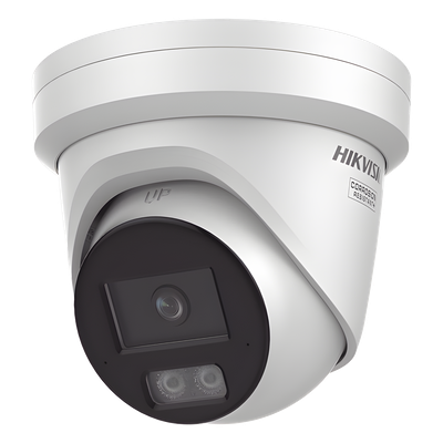 Turret IP / 6 Megapixel / Lente 2.8 mm / 98 ft IR + Luz Blanca / 2 Micrófonos / IP67 NEMA 4X / WDR 130 dB / AcuSense 3.0 / AcuSeek