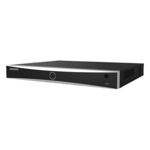 NVR IP / 12 Megapixel (4K) / 8 Canales / 8 Puertos PoE+ / Reconocimiento Facial 20,000 Rostros / AcuSense / 2 Bahías HDD / Alcance PoE 300 m (984.3 ft)