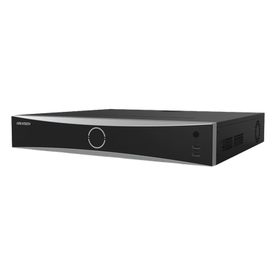 NVR IP / 16 Canales / 12 Megapixel (4K) / AcuSense / Reconocimiento Facial / 4 Bahías HDD / HDMI 4K / Alarmas I/O