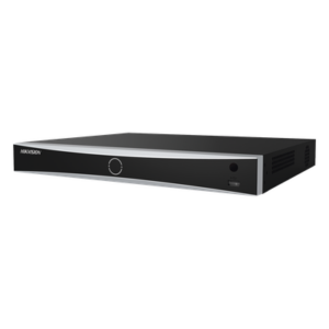 NVR 12 Megapixel (4K) / Reconocimiento Facial / 16 Canales IP / Base de Datos / Hasta 100,000 Fotografías / 16 Puertos PoE+ / 2 Bahías de Disco Duro / Switch PoE 300 mts / Bases de Datos / HDMI en 4K
