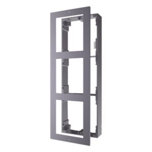 Base de Montaje para Videoportero IP / 3 Módulos / Superficie / Aluminio Anticorrosión / -40°C a +60°C (-40°F a 140°F)