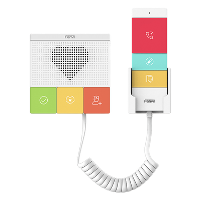 Intercomunicador SIP / Wi-Fi Dual Band / 6 Botones Antibacteriales / IP54 / 1 Relevador / Audio HD