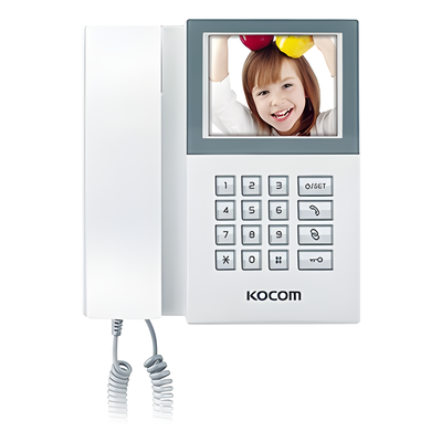 Estación de Guardia / Uso con Frente de Calle Multiapartamento / Compatible con Monitores TVPRO400MW/MB / Conexión con Distribuidores KVSA4P/KVSA8P