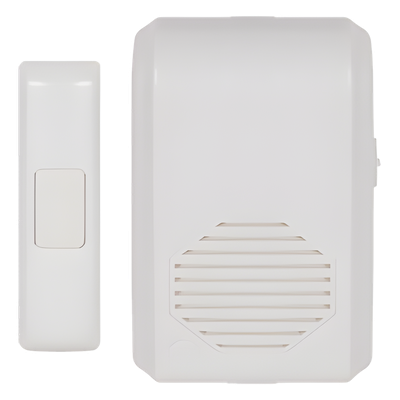 Timbre Inalámbrico / Alcance 150 m (492.1 ft) / 10 Tonos / Receptor Incluido / 120 VCA / Sin Cableado