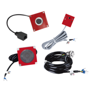 Kit de Accesorios para Intercomunicación / Cámara IP 720p HD / Micrófono Resistente al Agua / Parlante 5W / 8Ω / Botón de Llamada / Plug and Play