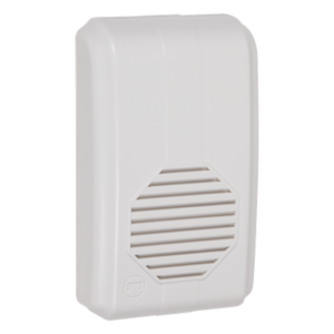 Receptor Inalámbrico para Timbre / Alcance 150 m (492.1 ft) / Frecuencia 433 MHz / Volumen Ajustable 64-88 dB / 10 Tonos Seleccionables / UL/cUL y FCC