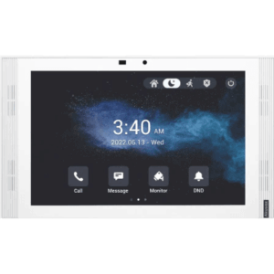 Monitor Táctil IP / 10" IPS LCD / Android 12 / Wi-Fi 6 / PoE 802.3af / 8 Entradas de Alarma / SIP / Gestión Cloud