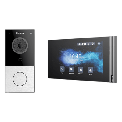 Kit Videoportero IP Wi-Fi 6 / Cámara 2 Megapixel / Control de 1 Puerta / PoE / Bluetooth / NFC / MIFARE / ONVIF / IP65