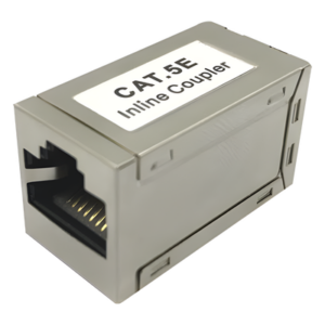 Acoplador STP / Cat5e / 1000 Mbps / Blindado EMI/RFI / 2 Puertos RJ45 / 750 VCA