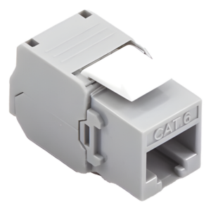 Módulo Jack Keystone / Cat6 / Toolless / Terminación 180° / UTP / Color Gris