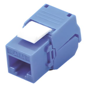 Módulo Jack Keystone / Cat5e / Toolless / Terminación 180° / RJ45 / Sin blindaje / Azul