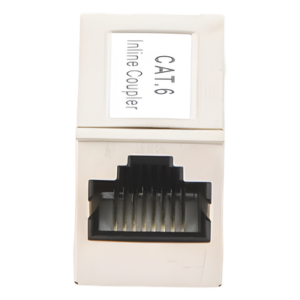Acoplador Blindado STP / Cat6 / 2 Puertos RJ45 Hembra / 750 VCA RMS / AWG 24-26