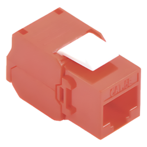 Módulo Jack Keystone / Cat6 / Toolless / Terminación 180° / 1 Puerto / Sin Blindaje / Color Rojo