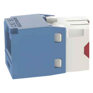 Jack RJ45 / Categoría 5e / Terminación sin herramienta / 22-24 AWG / 100W PoE / Azul