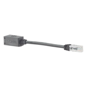 Adaptador de seguridad anti-desconexión / Cat 6A UTP / CM / 20.3 cm (8 pies) / Jack a Plug